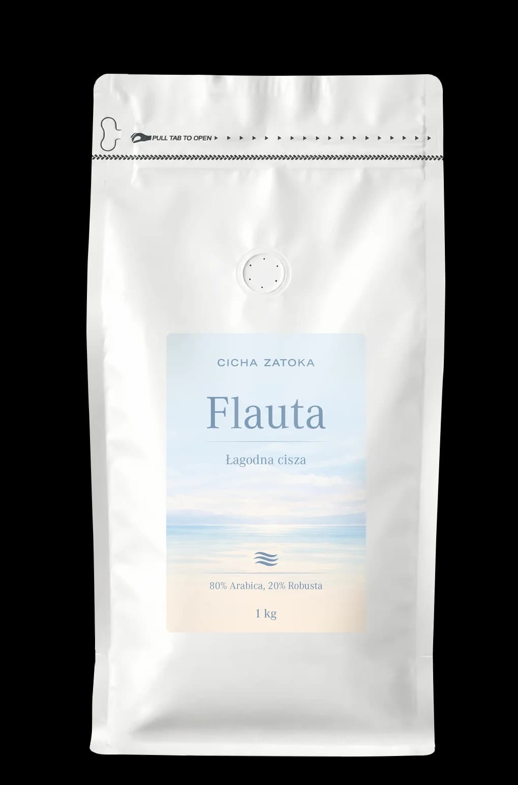 Opakowanie kawy Flauta, 80% Arabica, 20% Robusta, 1 kg