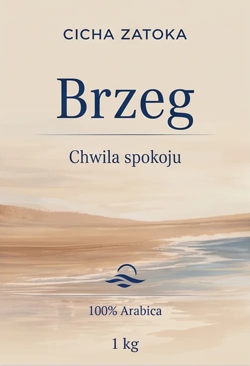 Etykieta kawy Brzeg
