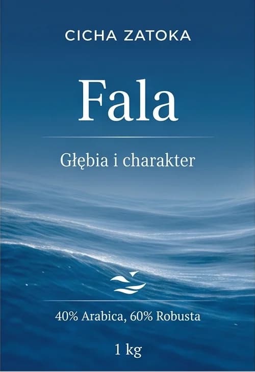 Etykieta kawy Fala