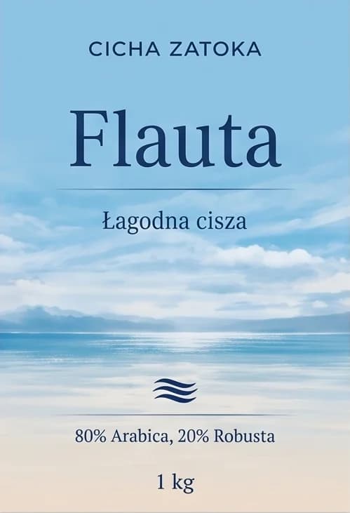 Etykieta kawy Flauta