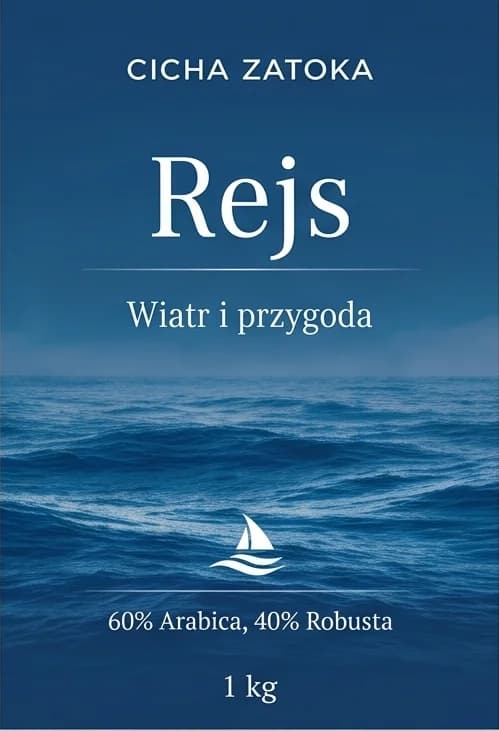 Etykieta kawy Rejs