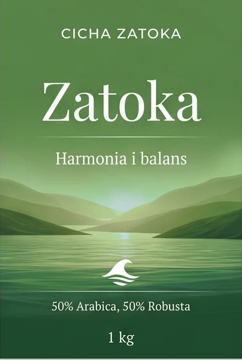 Etykieta kawy Zatoka