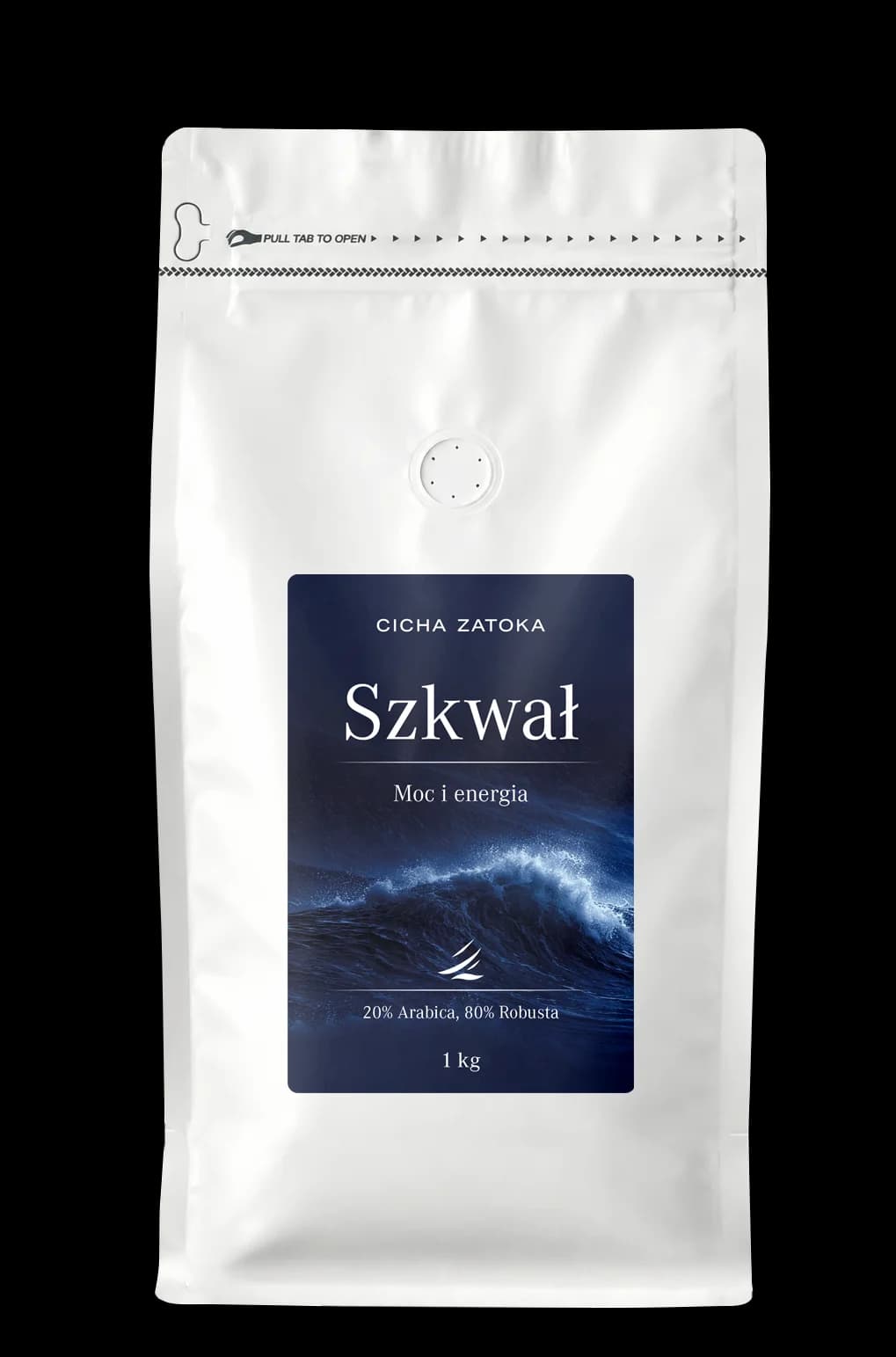 Opakowanie kawy Szkwał, 20% Arabica, 80% Robusta, 1 kg